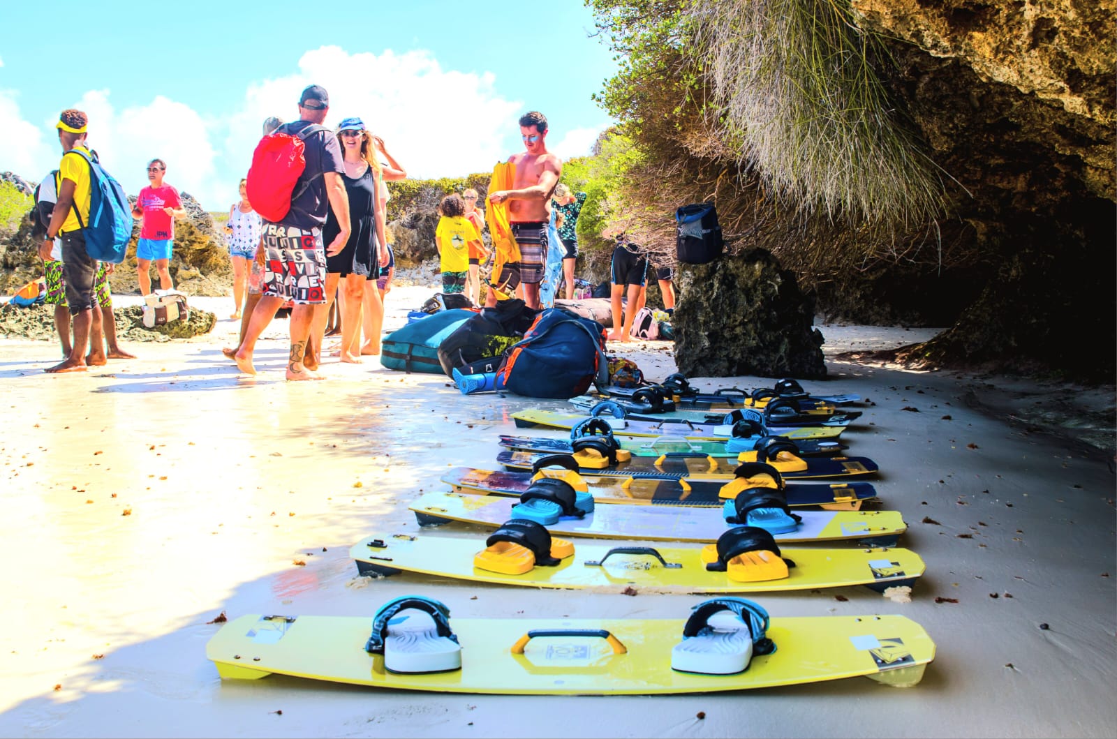 Saut en kitesurf