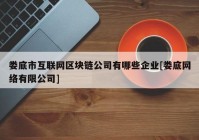 娄底市互联网区块链公司有哪些企业[娄底网络有限公司]